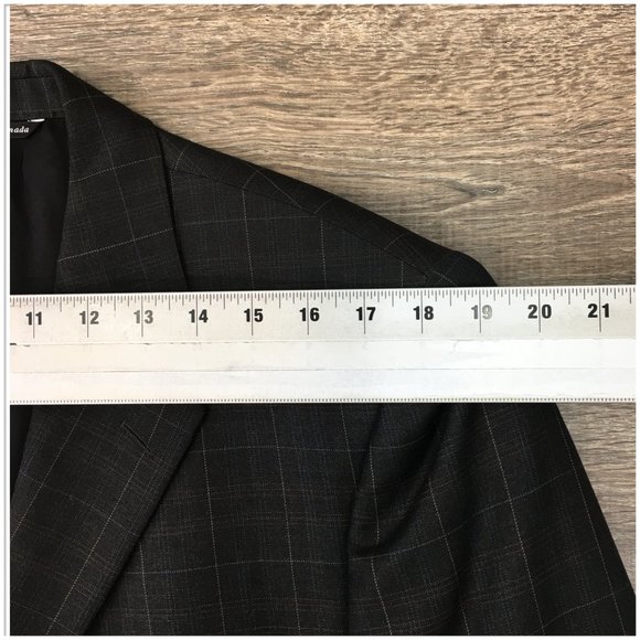 Jack Victor Mens Blazer Sport Coat 3 Button‎ Casual Jacket Size 42R Wool Suits - Picture 10 of 13